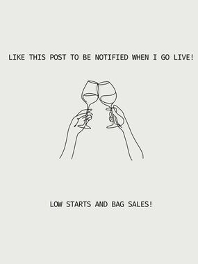 Like this post to be notified when I go live!